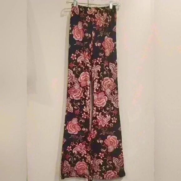 J. Jill Pants - J. Jill  Wearever Floral Multi-Color Bell Leg Knit Pants